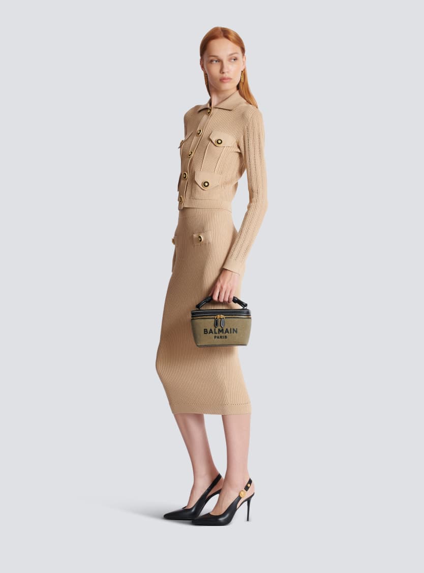 B-Army Vanity Case in canvas and leather