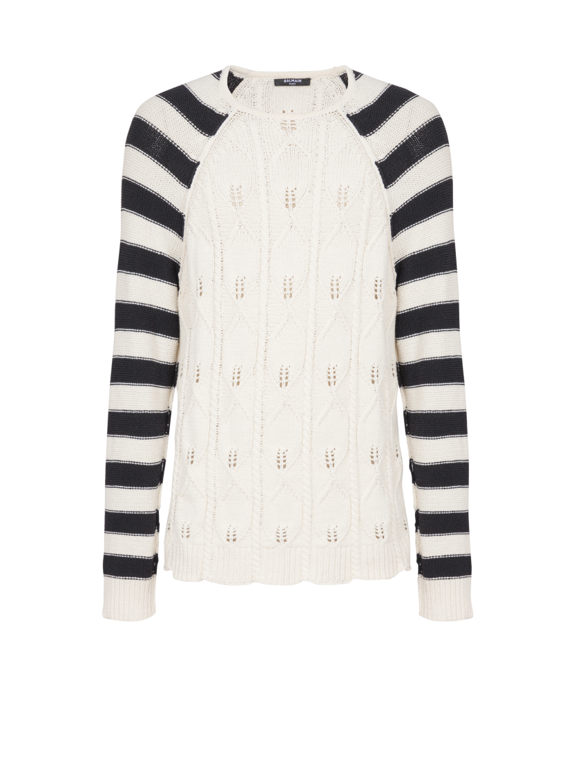 Cable knit jumper