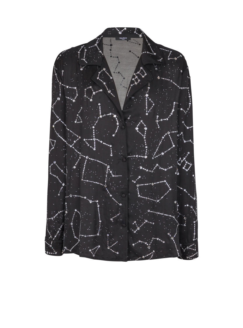 Pyjama shirt with Constellation rhinestones