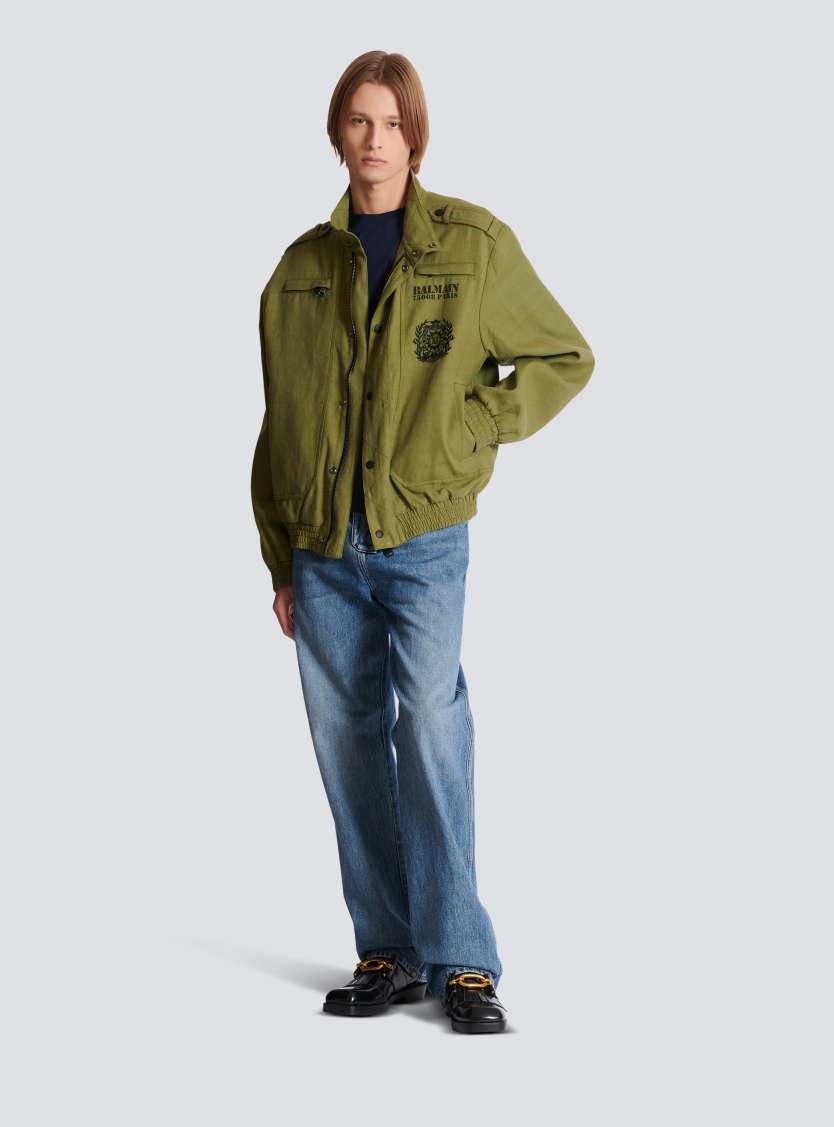 Cotton aviator-style jacket