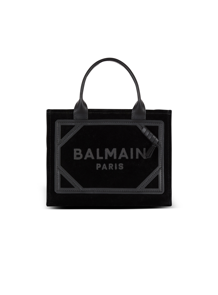 Small suede B-Army tote bag