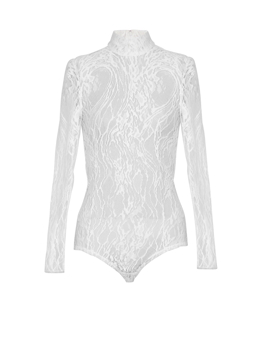 Long-sleeved lace body