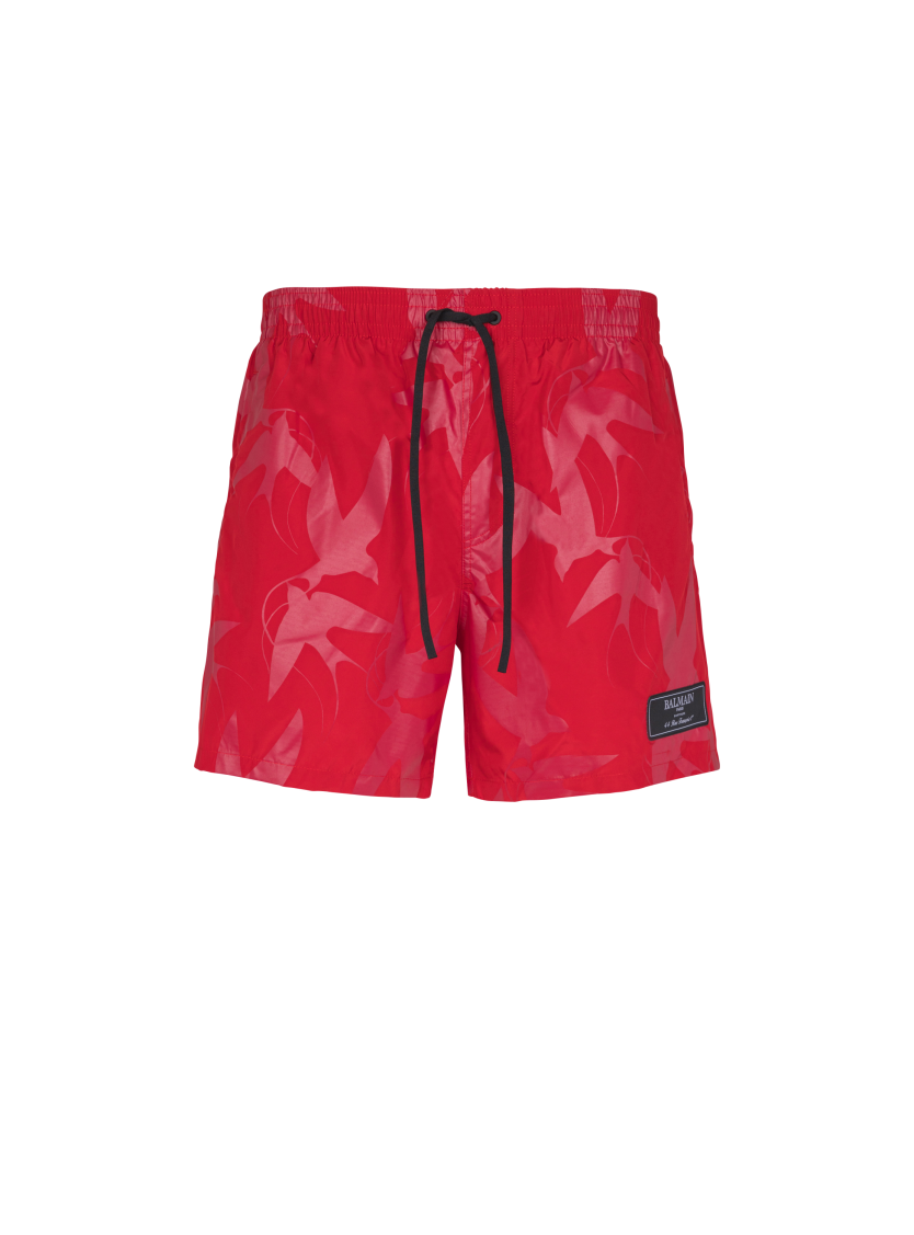 Swallow printed swim shorts