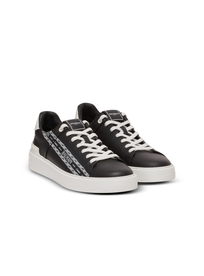 B-Court printed calfskin trainers