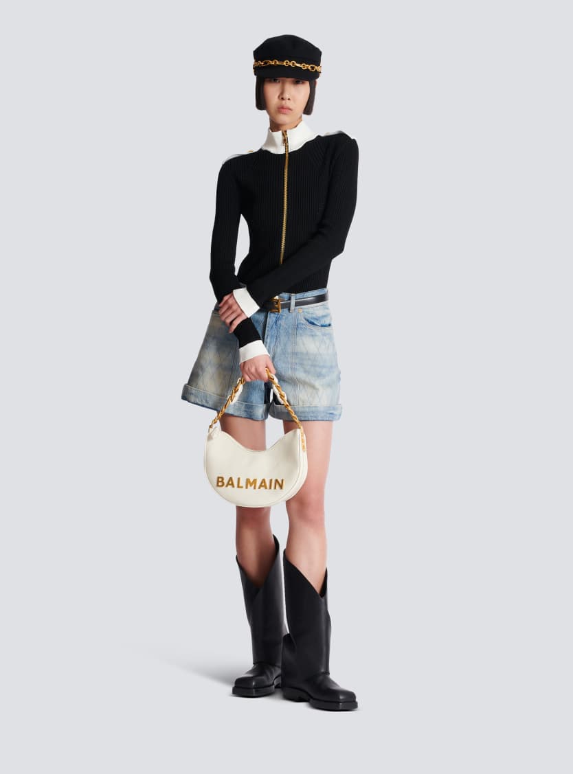 1945 Soft Moon crinkled calfskin leather bag