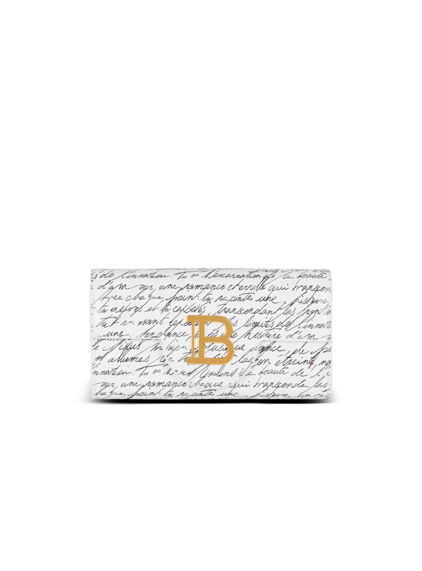 B-Buzz leather wallet with "Love Letter" print