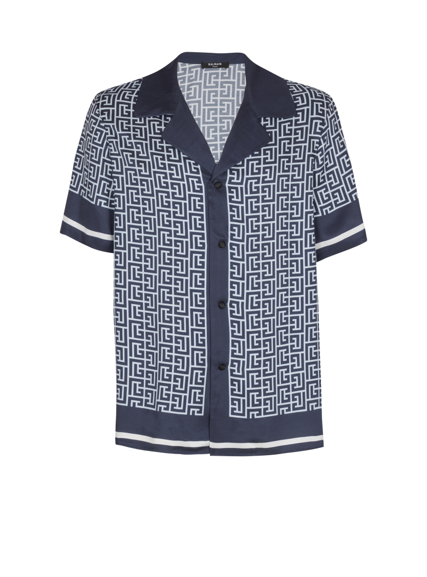 Monogrammed pyjama shirt