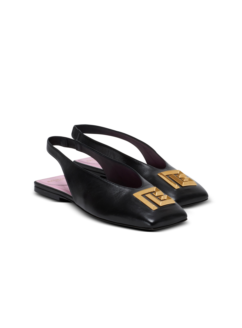 Flat Eden slingbacks in lambskin leather