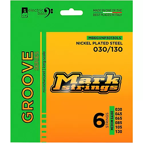 Markbass Markbass Groove Series Electric Bass Nickel Plated Steel Strings (30 - 130) Medium Gauge