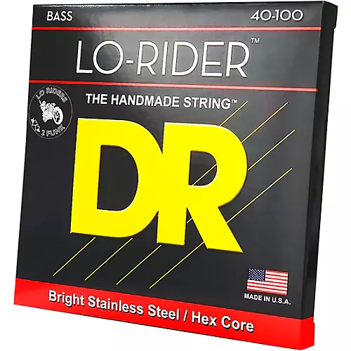 DR Strings Lo Rider LH-40 Lite Stainless Steel 4 String Bass Strings