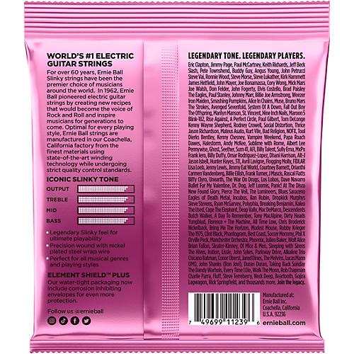 Ernie Ball Mega Slinky Nickel Wound Electric Guitar Strings 3-Pack 10.5 - 48