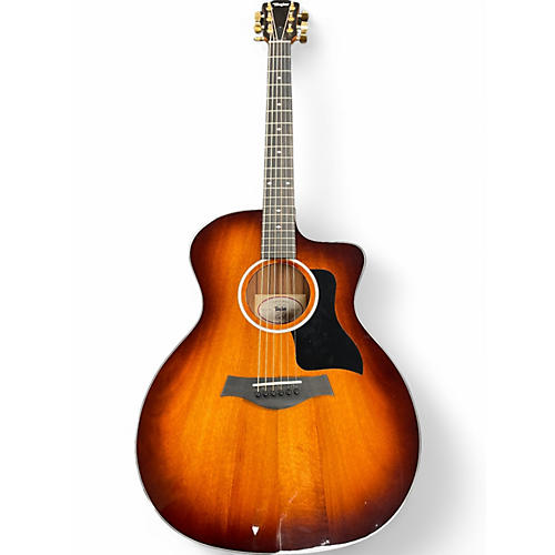 Used Taylor 224CEKDLX 2 Tone Sunburst Acoustic Electric Guitar 2 Tone Sunburst
