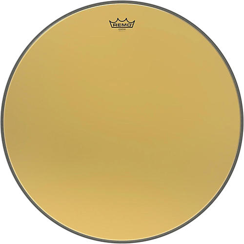Remo Ambassador Starfire Gold Bass Drumhead 24 in.