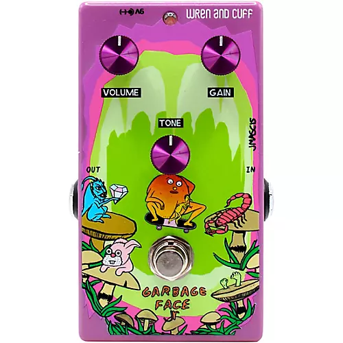Wren And Cuff Garbage Face Jr J Mascis Signature Fuzz Effects Pedal Purple