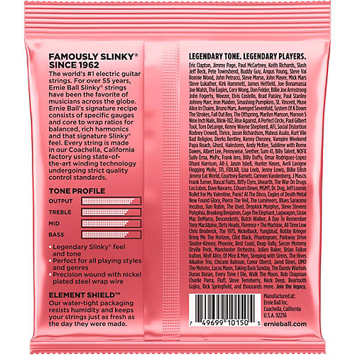 Ernie Ball Zippy Slinky Nickel Wound Electric Guitar Strings 7-36