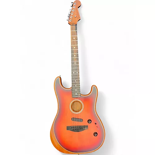 Used Fender American Acoustasonic Stratocaster 2 Color Sunburst Acoustic Electric Guitar 2 Color Sunburst