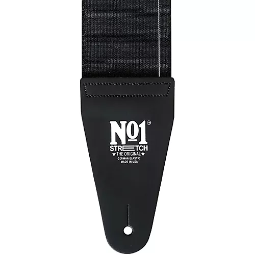 No1 Stretch Strap No1 Elastic Guitar Strap Black Extra Large