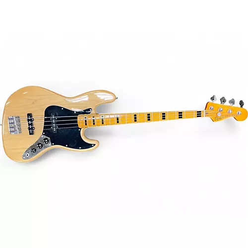Used Squier Classic Vibe 70s Jazz Bass Natural Electric Bass Guitar Natural