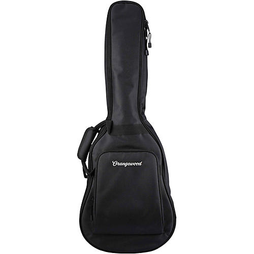 Orangewood Juniper Rubber Bridge Parlor Acoustic-Electric Guitar Black