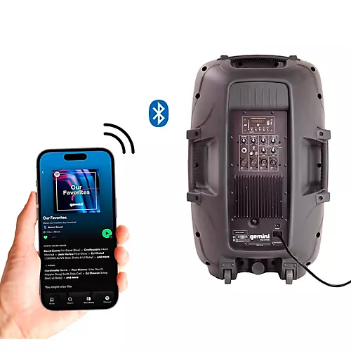 Gemini PA-SYS15 Complete Dual Speaker PA Package