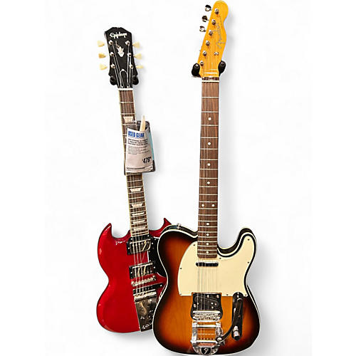 Used Fender Vintera 60s Telecaster Bigsby Tobacco Burst Solid Body Electric Guitar Tobacco Burst