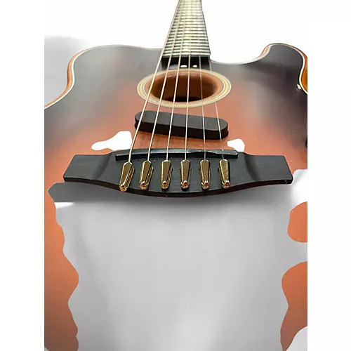 Used Fender American Acoustasonic Telecaster Bourbon Burst Acoustic Electric Guitar Bourbon Burst