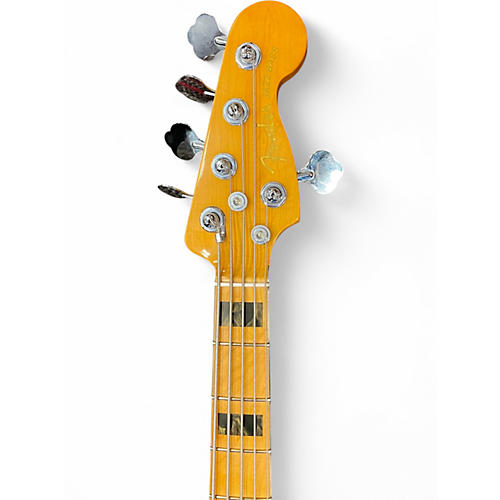 Used Fender American Ultra Jazz Bass V Olympic White Electric Bass Guitar Olympic White