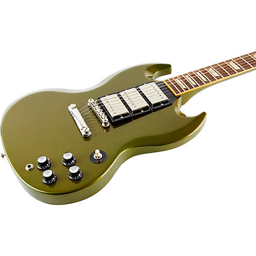 Gibson Custom SG Standard Fat Neck 3-Pickup Electric Guitar Double Gold