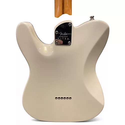 Used Fender American Ultra Telecaster Antique White Solid Body Electric Guitar Antique White
