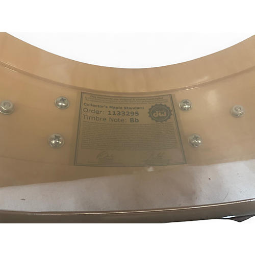 Used DW 6.5X14 Collector's Series Maple Snare Satin Red Drum Satin Red 15