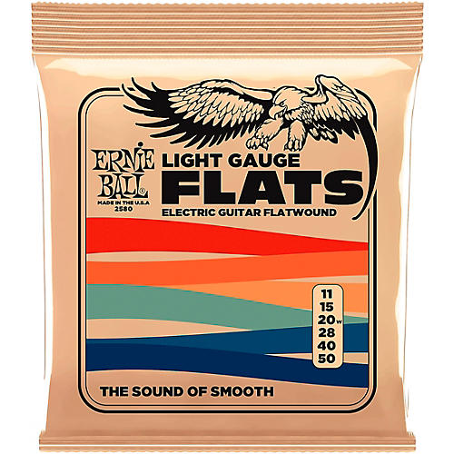 Ernie Ball P02580 Light Flatwound Electric Guitar Strings 11 - 50