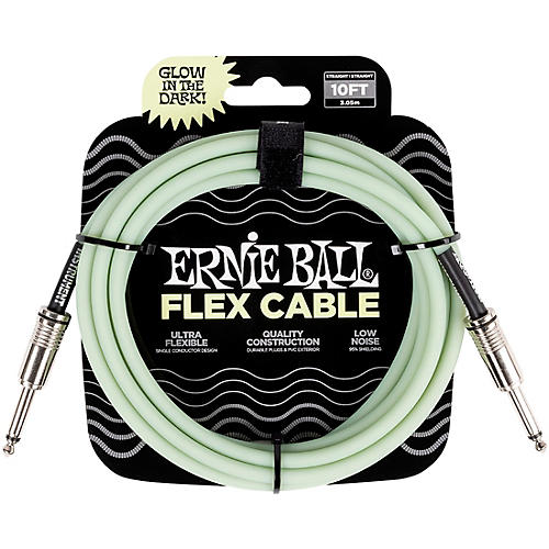 Ernie Ball Flex Glow Instrument Cable Straight/Straight 20 ft.