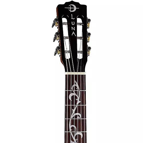 Luna Vineyard Koa Bevel Nylon-String Cutaway Acoustic-Electric Gloss Natural