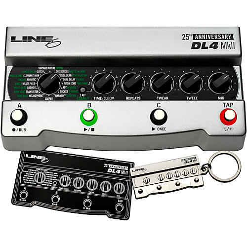 Line 6 DL4 MkII Silver Limited-Edition 25th Anniversary Delay Guitar Effects Pedal