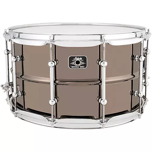 Ludwig Universal Series Black Brass Snare Drum With Chrome Hardware 14 x 5.5 in.