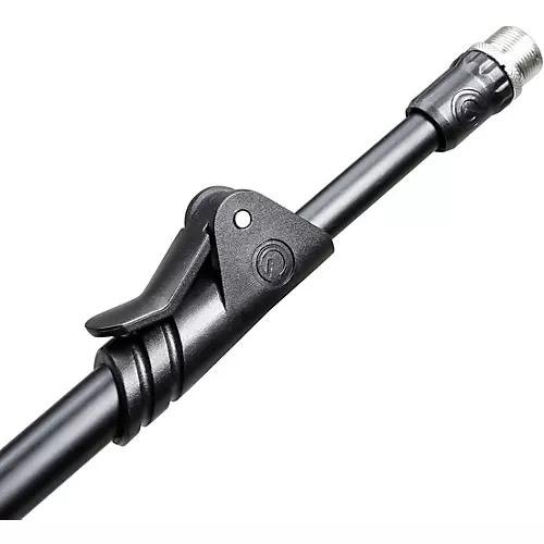 Gravity Stands MS 4322 HD Microphone Stand With Folding Tripod Base & 2-Point Adjustment Telescoping Boom, Heavy Duty