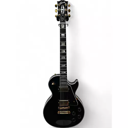 Used 2021 Gibson Les Paul Custom Black Solid Body Electric Guitar Black