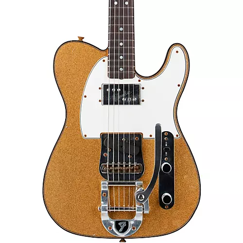 Fender Custom Shop Limited-Edition CuNiFe Telecaster Custom Journeyman Relic Electric Guitar Aged Gold Sparkle