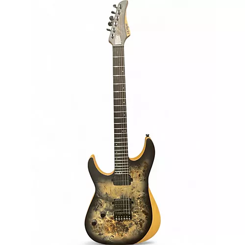 Used Schecter Guitar Research Reaper 6 Left Handed Charcoal Electric Guitar Charcoal