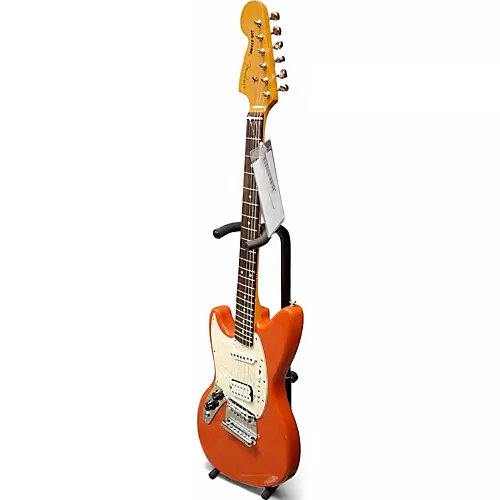 Used Fender Jagstang Left Handed Fiesta Red Electric Guitar Fiesta Red