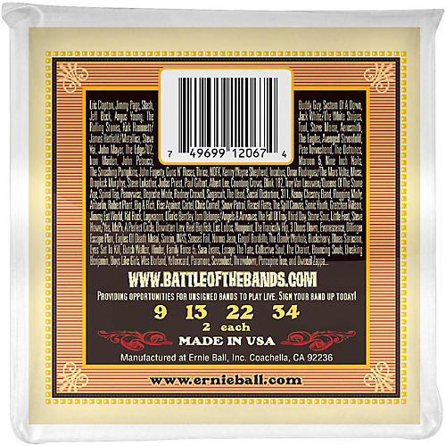 Ernie Ball 2067 Earthwood 80/20 Bronze Mandolin Light Strings