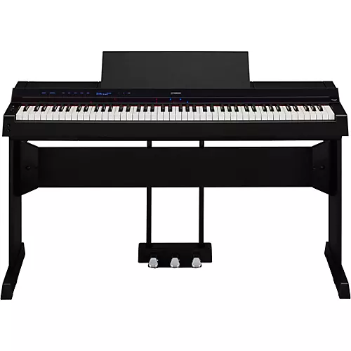 Yamaha P-S500 88-Key Smart Digital Piano With L300 Stand and LP-1 Triple Pedal Black