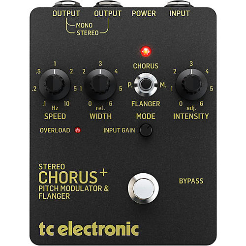 TC Electronic SCF Gold Stereo Chorus Flanger Effects Pedal Black