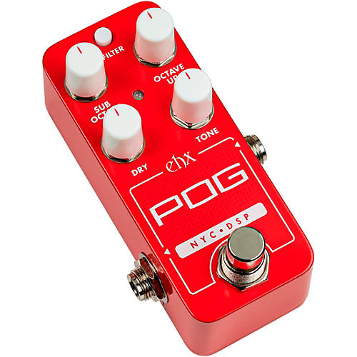 Electro-Harmonix Pico POG Poly Octave Generator Effects Pedal Red