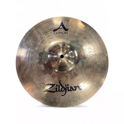 Used Zildjian 14in A Custom Hi Hat Pair Cymbal 33