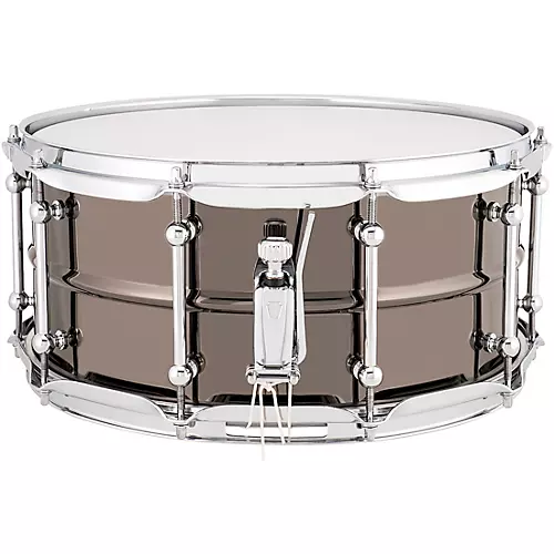Ludwig Universal Series Black Brass Snare Drum With Chrome Hardware 14 x 5.5 in.