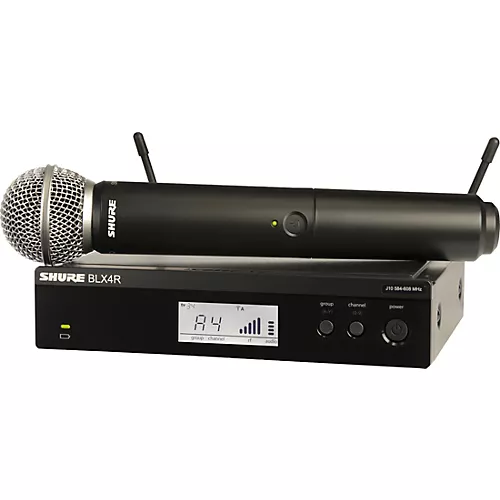 Shure BLX24R/SM58 Wireless System With Rackmountable Receiver and SM58 Microphone Capsule Band J11