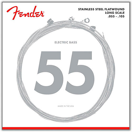 Fender 9050M Stainless Steel Flatwound Long Scale Bass Strings - Medium