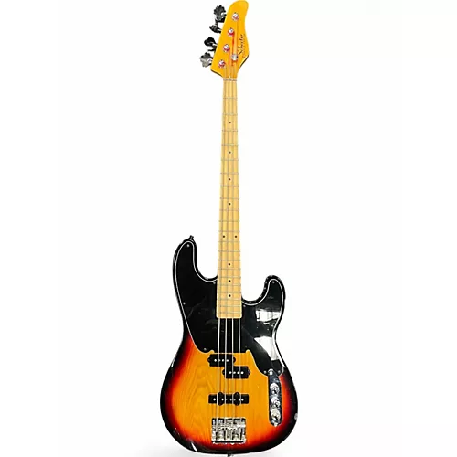 Used Schecter Guitar Research T Robert DeLeo  3 Tone Sunburst Electric Bass Guitar 3 Tone Sunburst