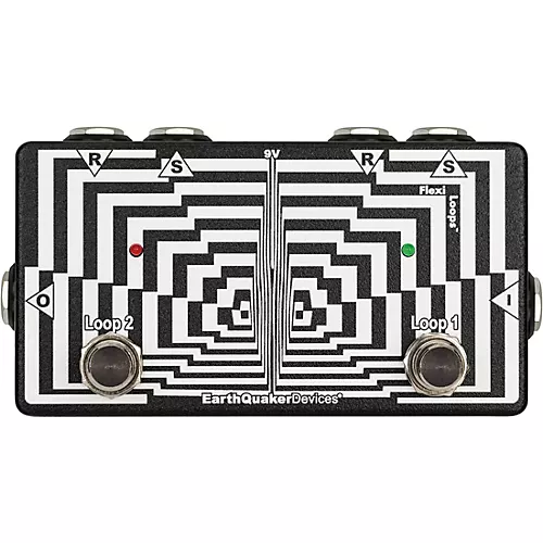 EarthQuaker Devices Flexi Loops Flexi-Switch Pedal Black and White